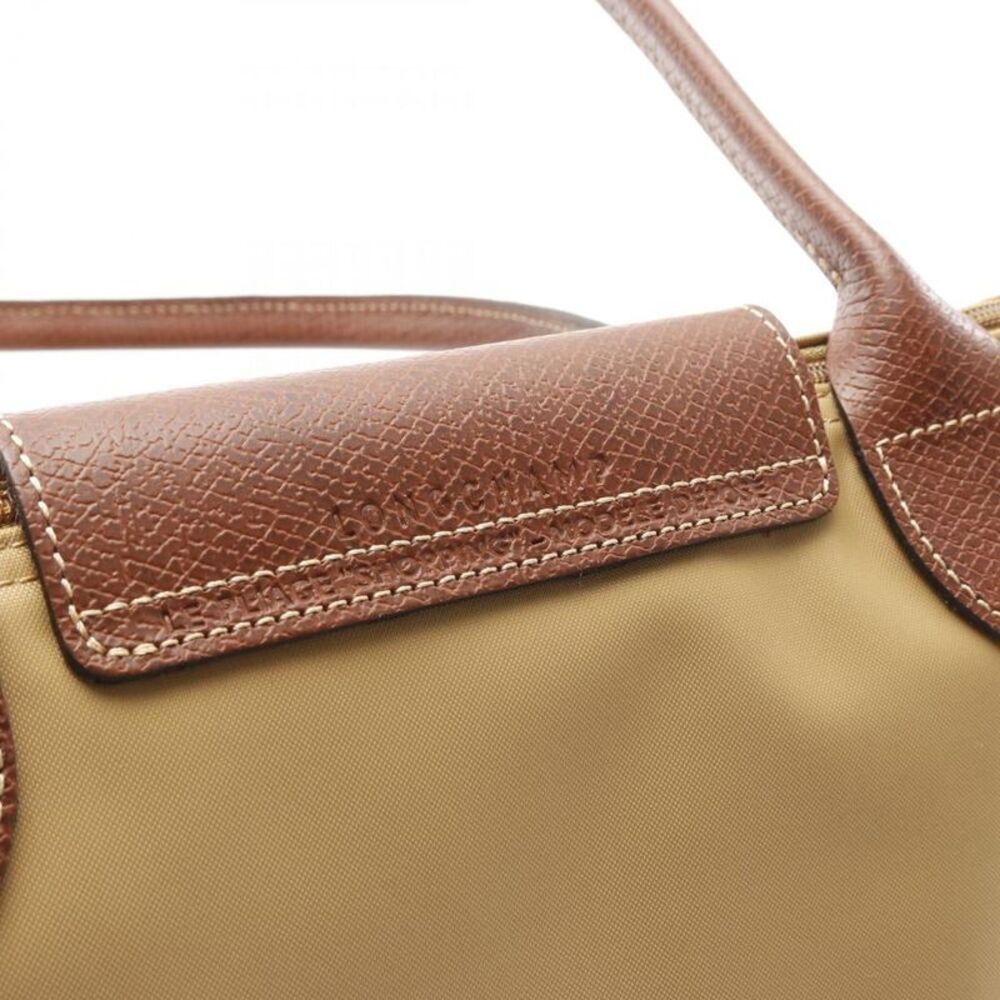 Pre Loved Longchamp Vintage Le Pliage Tote Bag Lightweight Women brown | beige - Picture 4 of 5
